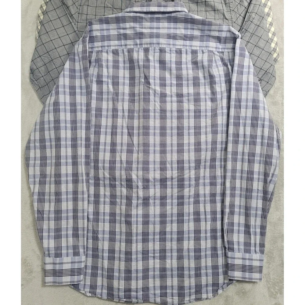 Lot Of 4 Banana Republic Shirt Mens XL Multicolor Check Long Sleeve Button Down